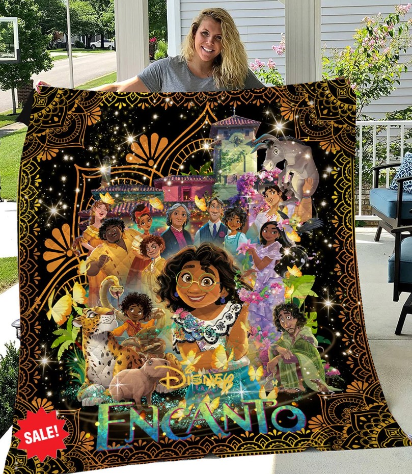 Personalized Disney Encanto Family Quilt Blanke Disney Encanto Fleece Blanket Encanto Movie Encanto Disney Quilt Blanket